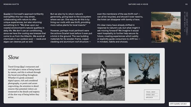 Scarlet and Slow case study spread