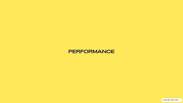 Performance section divider