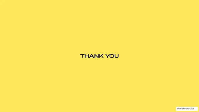 Thank You closing slide