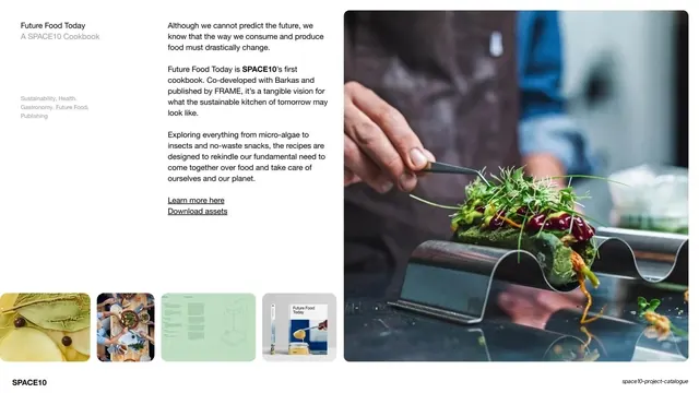 Future Food Today project, editorial, minimal, light