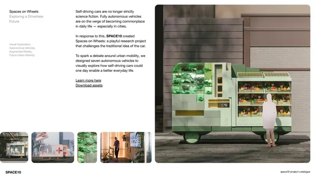 Spaces on Wheels project, editorial, minimal, light