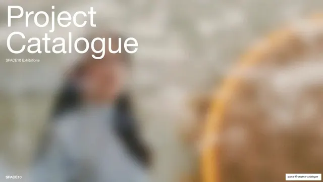 SPACE10 Project Catalogue 2023, editorial, minimal, dark