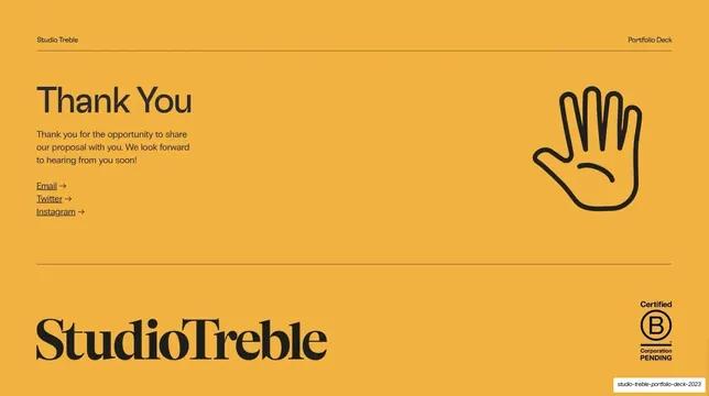 Thank You closing slide