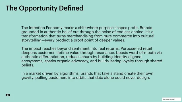 The Opportunity Defined (intention economy)