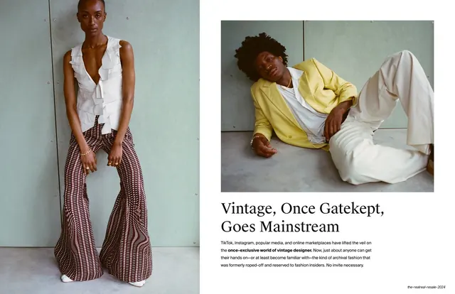 Vintage Once Gatekept Goes Mainstream, editorial, luxury, warm