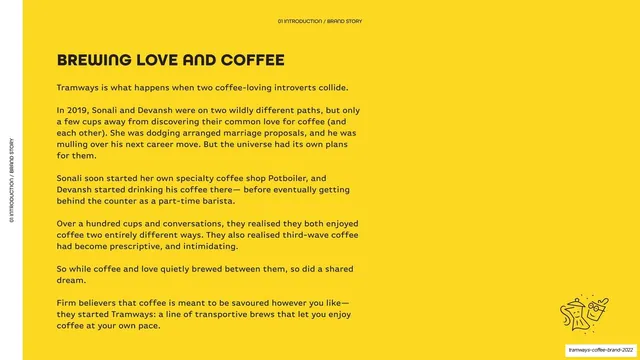 Brewing love and coffee brand story