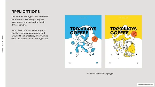 Applications logotype on packs