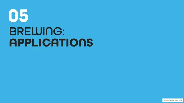 Section 05 Brewing Applications divider