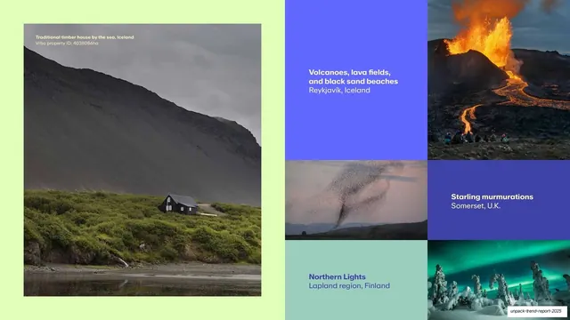 Set-Jetting Forecast trend opener, editorial, photographic, vibrant
