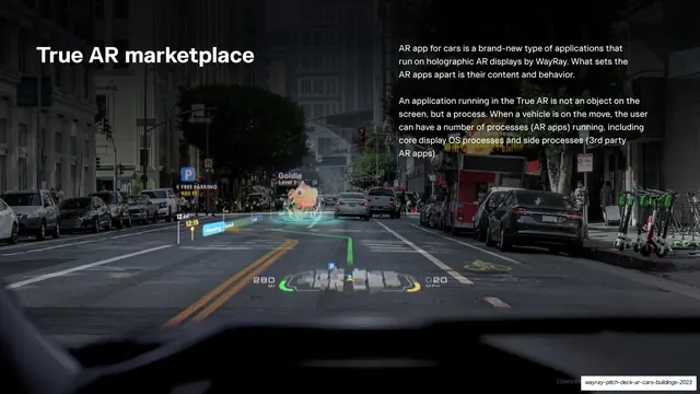 True AR marketplace street scene, photographic, 3d-render, dark