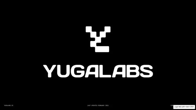 Yuga Labs Pitch Deck 2023, dark-mode, minimal, dark