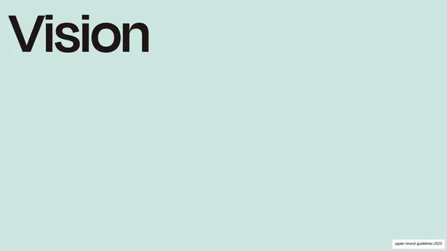 Vision section divider, minimal, corporate-clean, pastel