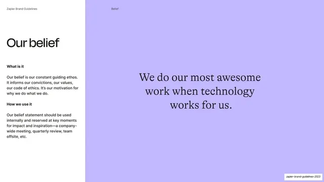 Our belief statement