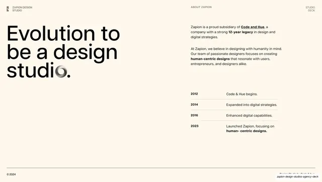 Evolution into a design studio
