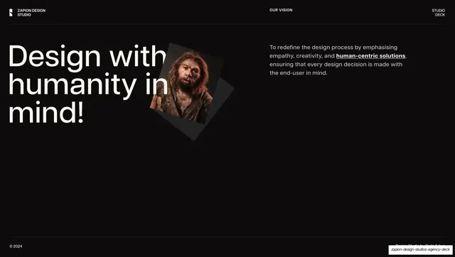 Design with humanity in mind vision
