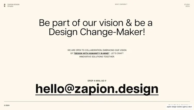 Zapion contact wordmark
