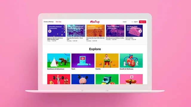 Meetup Website Landing Page