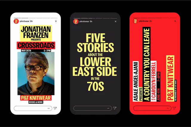 Book-focused mobile card UI with bold vertical typography, minimal, geometric, dark