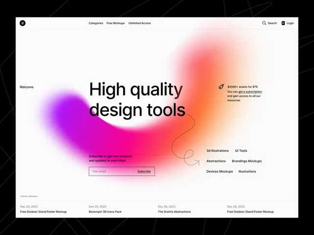 Soft-gradient hero with center-aligned headline, gradient-heavy, minimal, light
