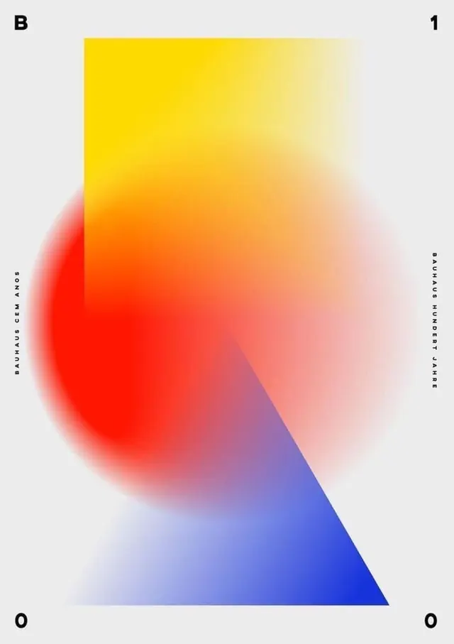 Soft gradient field yellow to blue, gradient-heavy, abstract, warm
