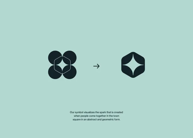 Geometric spark icon system transformation, minimal, geometric, muted