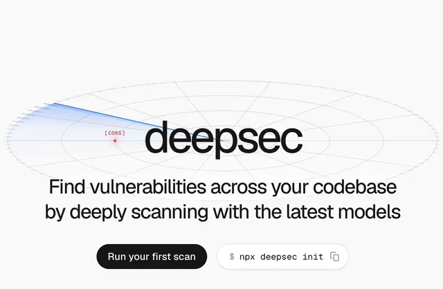 Deepsec Hero Section, minimal, monochrome