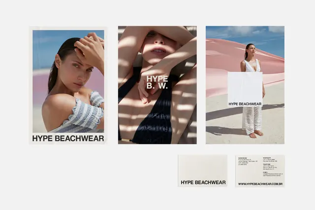 Hype Beachwear lookbook, minimal, photographic, light