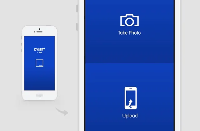 Mobile App Photo Upload Interface