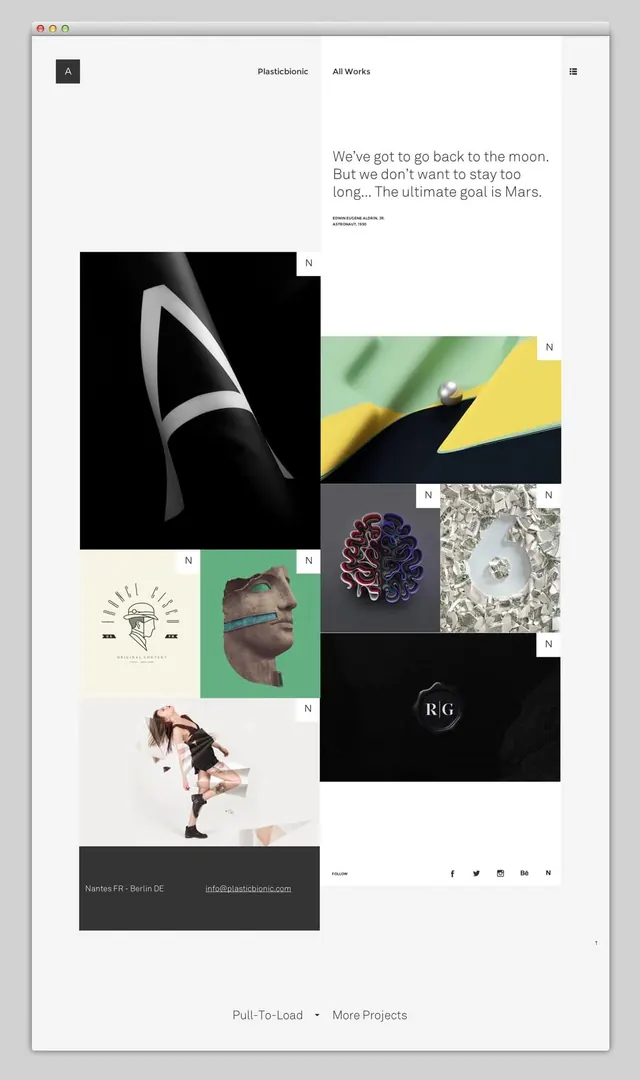 Minimalist Portfolio Layout