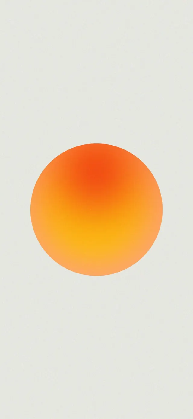 Gradient circle on neutral background, minimal, gradient-heavy, warm