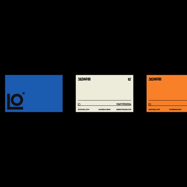 Lo brand identity three-variant color system, minimal, corporate-clean, dark