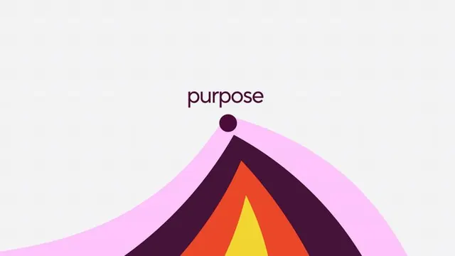 Purpose mountain peak abstract gradient composition, abstract, gradient-heavy, warm