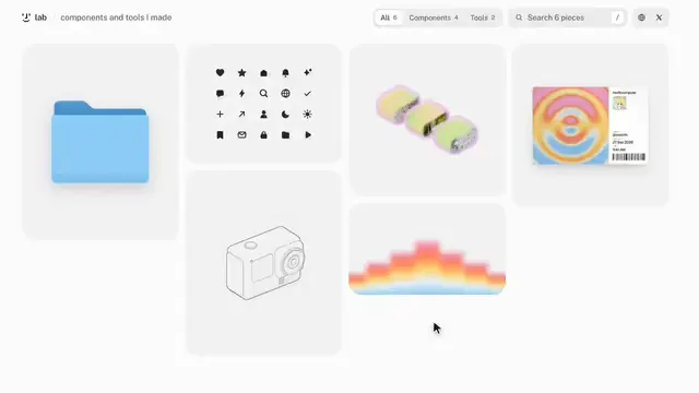Portfolio Lab, minimal, pastel