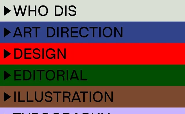 Horizontal navigation menu with colored sections, minimal, corporate-clean, vibrant