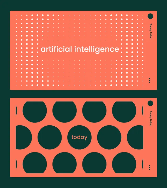 Coral and teal geometric grid UI cards, minimal, geometric, vibrant