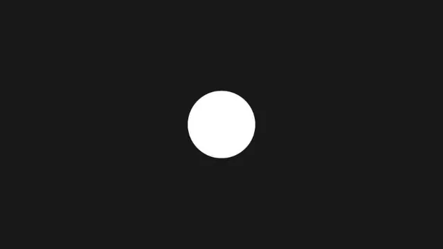 Single white circle on dark background, minimal, monochrome, dark