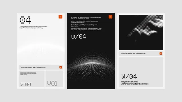 Wortex dark-mode cards with particle effects, dark-mode, minimal, dark
