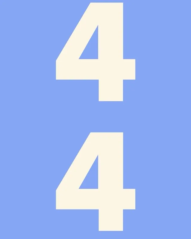 Bold numeral typography pair, minimal, geometric, vibrant
