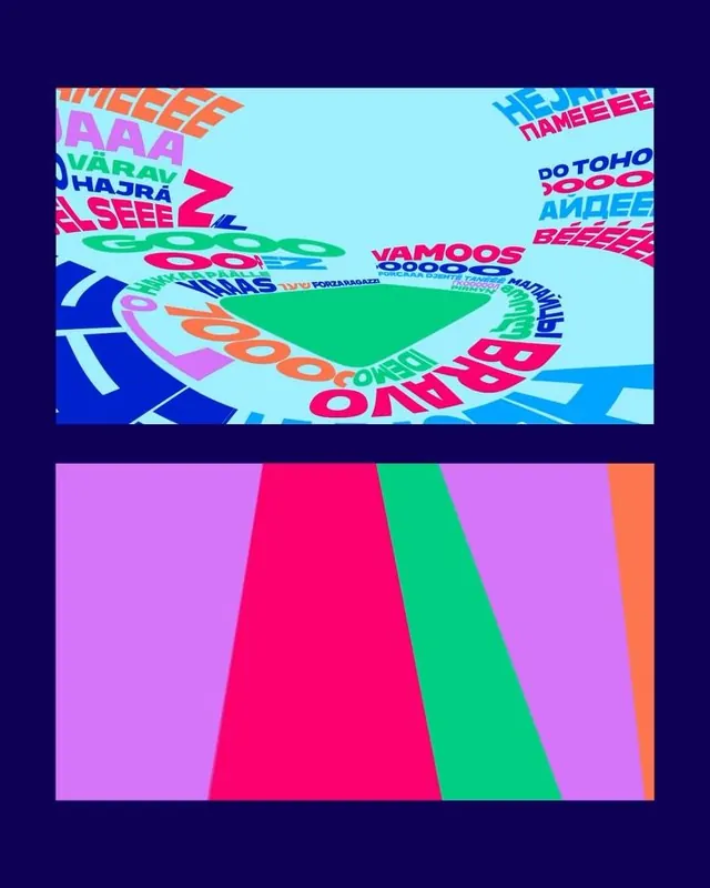 Maximalist y2k typographic poster, maximalist, geometric, warm