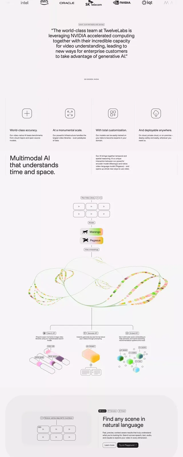 TwelveLabs UI system presentation, minimal, corporate-clean, light