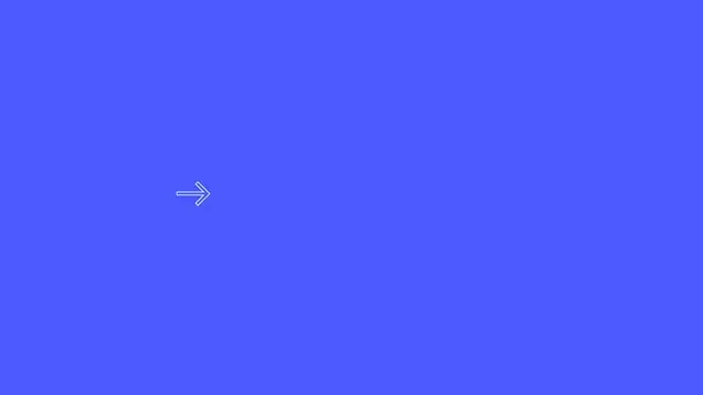 Minimal navigation arrow on solid blue, minimal, abstract, cool