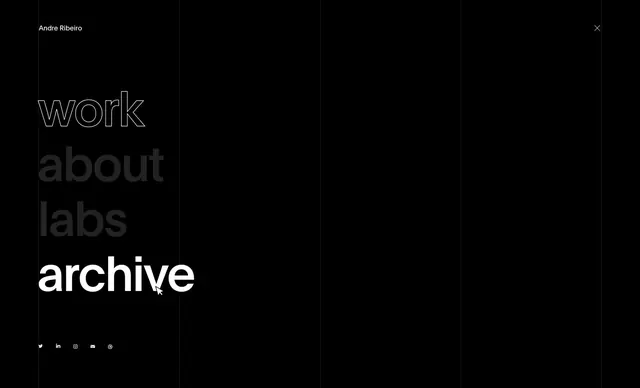 Minimalist Navigation Menu, minimal, monochrome, dark