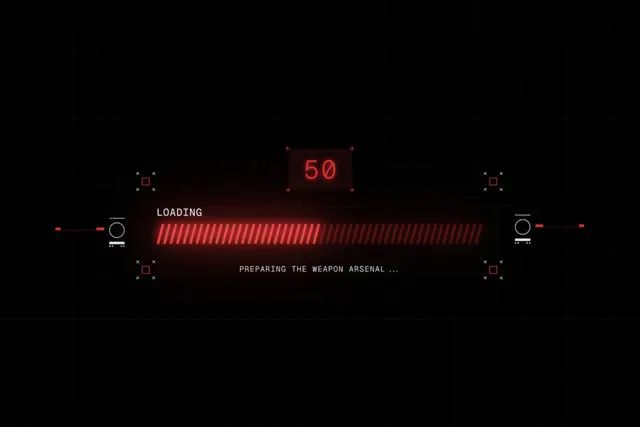 HUD Loading Screen, geometric, dark