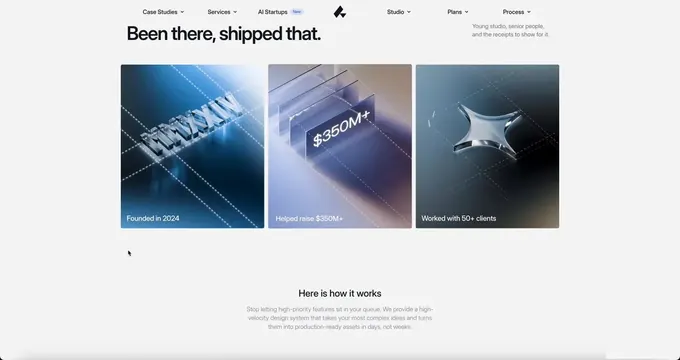 Design Agency Website, minimal, 3d-render, muted