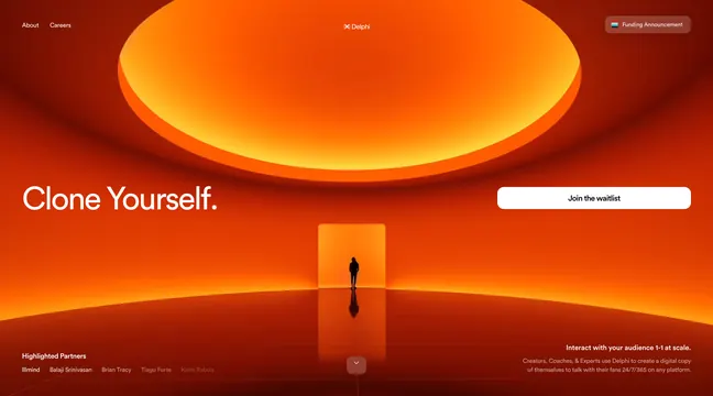 Minimal gradient-heavy ui screen, minimal, gradient-heavy, warm