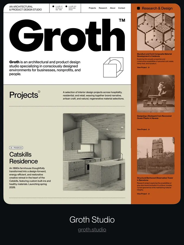 Minimal editorial ui screen, minimal, editorial, dark
