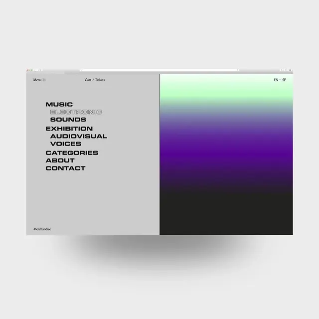 Minimalist Website Interface Layout, minimal, corporate-clean, high-contrast
