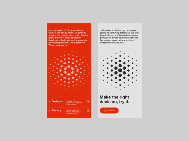 Minimal geometric ui screen, minimal, geometric, warm