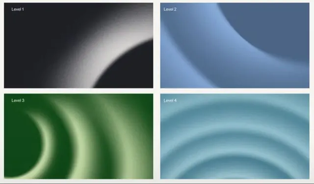 Gradient-heavy organic ui screen, gradient-heavy, organic, gradient
