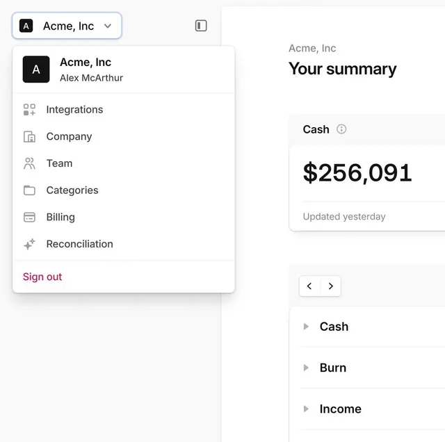 Minimal corporate-clean ui screen, minimal, corporate-clean, light